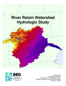 River Raisin Watershed Hydrologic Study