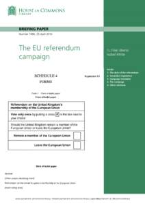 The EU referendum campaign