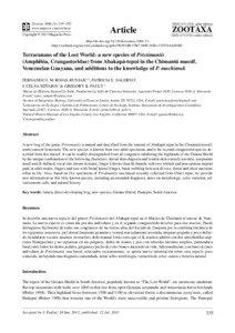 Terraranans of the Lost World: a new species of Pristimantis (Amphibia, Craugastoridae) from Abakapá-tepui in the Chimantá massif, Venezuelan Guayana, and additions to the knowledge of P. muchimuk