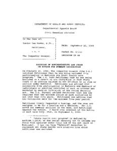 [removed]DECISION CR 44 Gordon Lee Hanks, R.Ph., Petitioner, v. the Inspector General