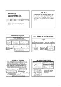 Applied linguistics / Systemic functional linguistics / Anthropology / Language documentation / Corpus linguistics / Transcription / Register / Linguistic description / Wu Chinese / Linguistics / Science / Discourse analysis