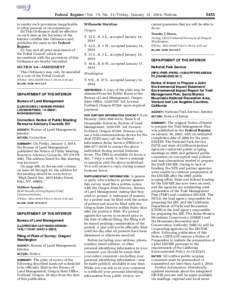 Federal Register / Vol. 79, No[removed]Friday, January 31, [removed]Notices to render such provisions inapplicable to other persons or circumstances. (b) This Ordinance shall be effective on such date as the Secretary of the