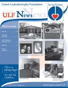[removed]ULF Spring Newsletter