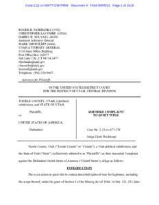 Microsoft Word - Amended Tooele County Complaint