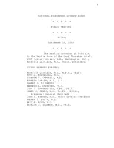 NBSB Meeting Transcript, September 25, 2009