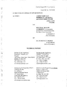 Court of Appeal File No.:27-12-CA Court File No.: N/C[removed]IN THE COURT OF APPEAL OF NEW BRUNSWICK ALBERT JOHN GAY, KIMBERLEY ANN DOYLE, and JAMES BLISS WILSON