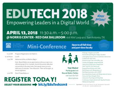 EDUTECH 2018 Empowering Leaders in a Digital World door prizes!
