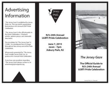Advertising Information Jersey Pride, Inc.
