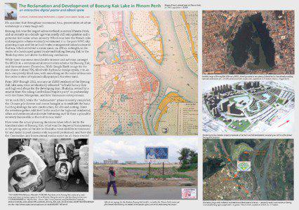 The Reclamation and Development of Boeung Kak Lake in Phnom Penh  Elegant French colonial carte de Phnom Penh,