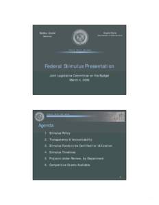 Microsoft PowerPoint - Federal Stimulus Presentation - JLCB[removed]pptx