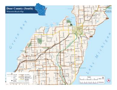 Door County Bicycle Map - WisDOT