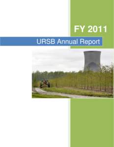 FY 2011 URSB Annual Report URSB Annual Report FY 2011 TABLE OF CONTENTS
