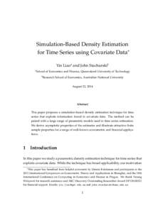 Statistics / Statistical theory / Estimation theory / Statistical inference / Nonparametric statistics / Statistical models / Estimator / Kernel density estimation / Parametric model / Density estimation / Consistent estimator / Asymptotic theory