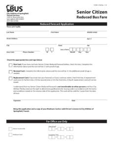 FORM 1756 RevSenior Citizen City Utilities of Springfield Transit Services