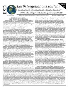 IISD  Earth Negotiations Bulletin UNFF-2