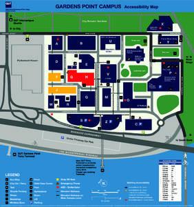 QUT Gardens Point campus accessibility map