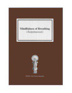 Mindfulness of Breathing (ànàpànassati)