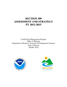 SECTION 309 ASSESSMENT AND STRATEGY FY[removed]Coastal Zone Management Program Office of Planning