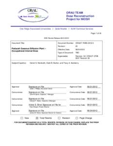 ORAU TEAM Dose Reconstruction Project for NIOSH Oak Ridge Associated Universities I Dade Moeller I MJW Technical Services Page 1 of 45