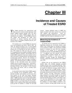 USRDS 1995 Annual Data Report  Incidence and Causes of Treated ESRD Chapter III Incidence and Causes