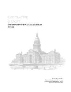 Preemption of Financial Services Study - December 2006