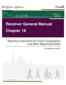 Receiver General Manual - Chapter 18 - Receiver General for Canada - PWGSC