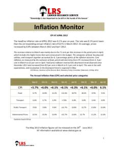 Statistics / Core inflation / Consumer Price Index / Price indices / Inflation / Economics