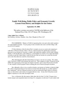 Public finance / Tax reform / Economic policy / Value added tax / Consumption tax / Income tax in the United States / Tax / Income tax / United States federal budget / Taxation / Public economics / Political economy