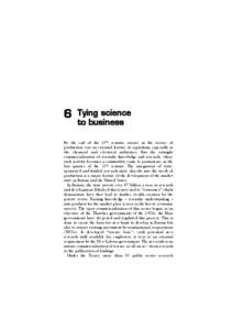 6  Tying science to business  By the end of the 19th century, science in the service of