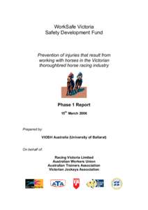 States and territories of Australia / Jockey / RVL / Racing Victoria Limited / WorkSafe Victoria / Victorian Workcover Authority / Thoroughbred horse racing / Thoroughbred / Ballarat / Horse racing / Sports / Animals in sport