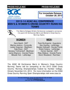 [removed]X-Country Running All Conference