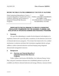 ALJ/KHY/lil  Date of Issuance[removed]BEFORE THE PUBLIC UTILITIES COMMISSION OF THE STATE OF CALIFORNIA