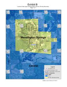 Exhibit B  Central & Wessington Springs Electric Service Territory Boundary Page 1 of 1 Sec 1 T107N