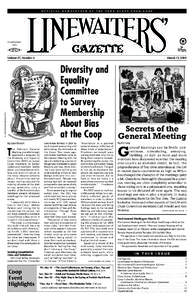 OFFICIAL NEWSLETTER OF THE PARK SLOPE FOOD COOP  Established[removed]March 13, 2008