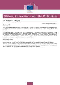 Bilateral interactions with the Philippines   