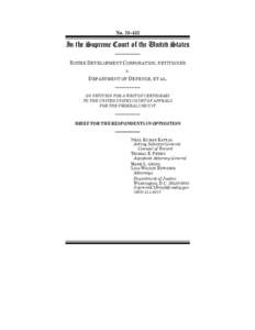 Rothe Dev. Corp. v. DoD (S. Ct.) - Brief in Opposition to Petition for Writ of Certiorari
