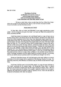 Page 1 of 3 Вих. ВА [removed]PASTORAL LETTER OF HIS BEATITUDE SVIATOSLAV on the occasion of the renewal