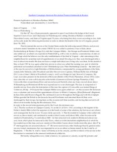 Southern Campaign American Revolution Pension Statements & Rosters Pension Application of Mordecai Barbour S8043 Transcribed and annotated by C. Leon Harris State of Virginia } Sct. Town of Petersburg }