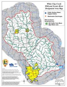 White Clay Creek Wild and Scenic River Designated Area Map # !