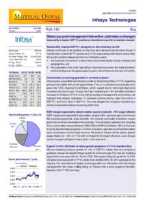 Companies based in Bangalore / Economy of Bangalore / Economy of India / Earnings before interest /  taxes /  depreciation and amortization / Finance / Business / Infosys / BSE Sensex / Software companies of India