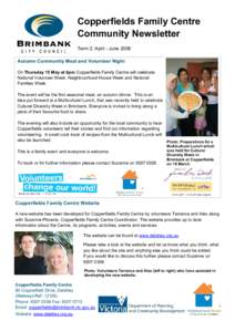Copperfields Family Centre Newsletter - Term2 2008