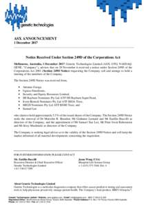 Notice Received Under Section 249D Corporations Act kf edit 30 Nov_