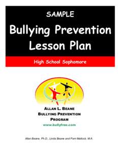 SAMPLE  Bullying Prevention Lesson Plan High School Sophomore