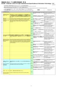 ECOSS - Evaluation Criteria for Open Standards and Specifications ofInformation Technology_20160525.xls