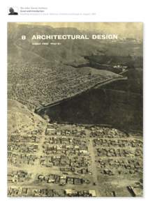 The John Turner Archive: Cover and introduction Dwelling resources in South America, Architectural Design 8, August 1963 The John Turner Archive: Cover and introduction