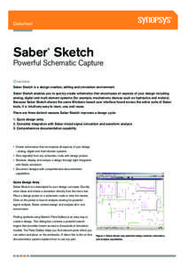 Synopsys / Schematic / Saber / Mentor Graphics / Electronic circuit simulation / Electronic design automation / Electronic engineering / Schematic capture