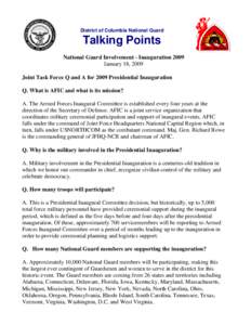 Microsoft Word - NGB Talking Points - Inauguration[removed]Jan 2009.doc