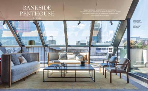 BANKSIDE penthouse Waldo works’ apartment at neo bankside is a celestial place – inspired by shifting skies and starry nights, it’s Heavenly, in all senses / By Ruth Corbett