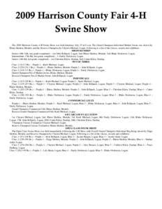 Microsoft Word - Swine show results.doc