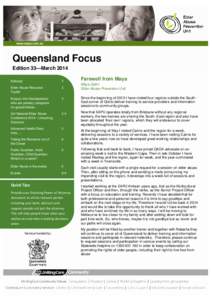 Queensland Focus Edition 33—March 2014 Editorial 2